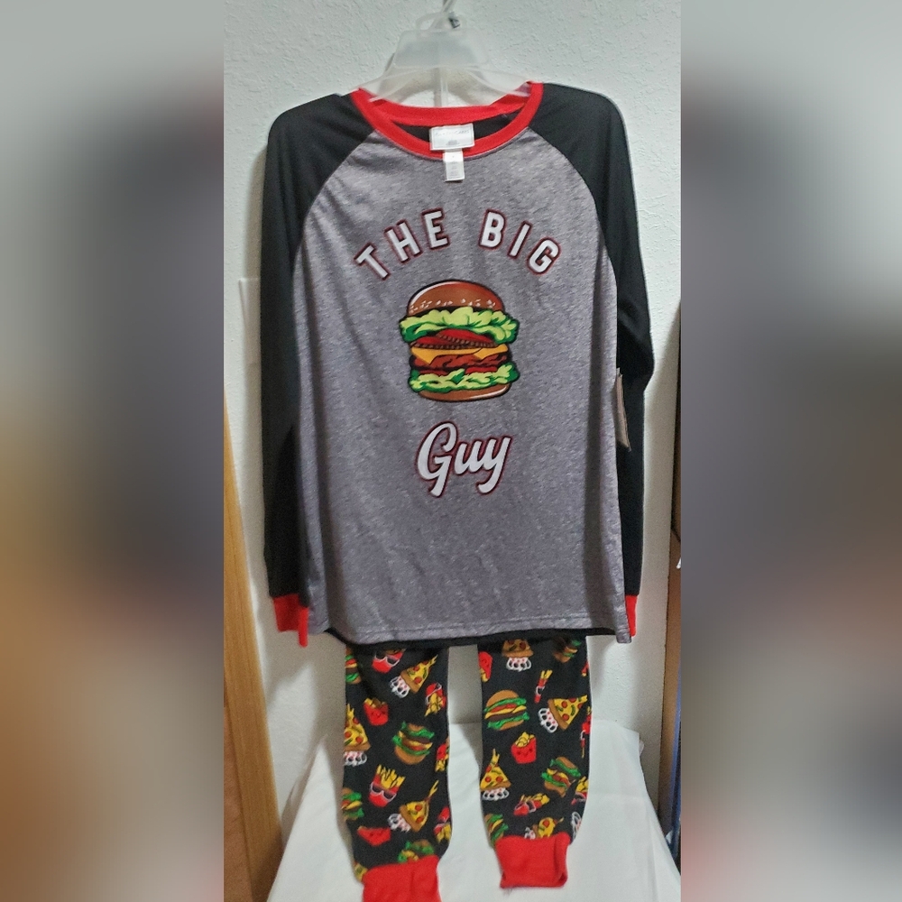 PJs + Pancakes Men's Burger Pajemas